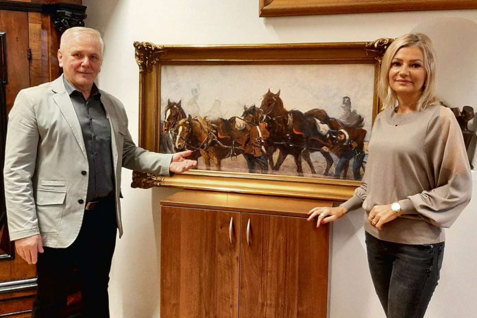 Kolejny fragment Panoramy Siedmiogrodzkiej w zbiorach Muzeum Okręgowego w Tarnowie