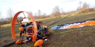 Łęg Tarnowski: Wypadek paralotniarza