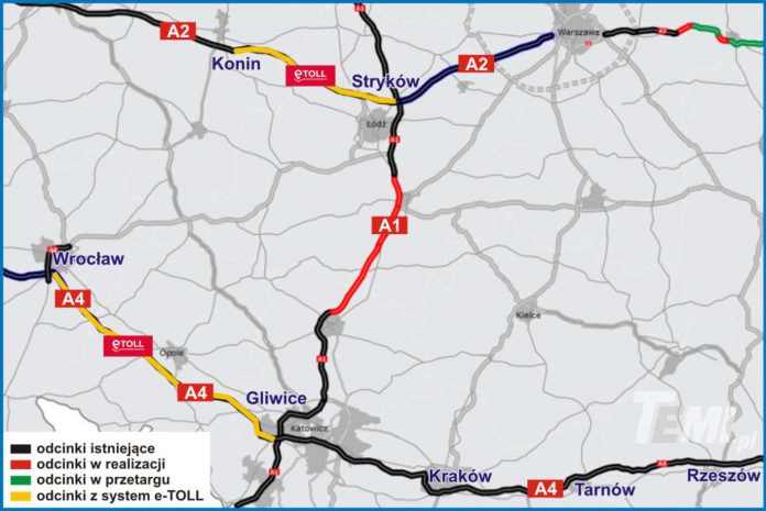 Autostrady A2 i A4 bez bramek - e-TOLL