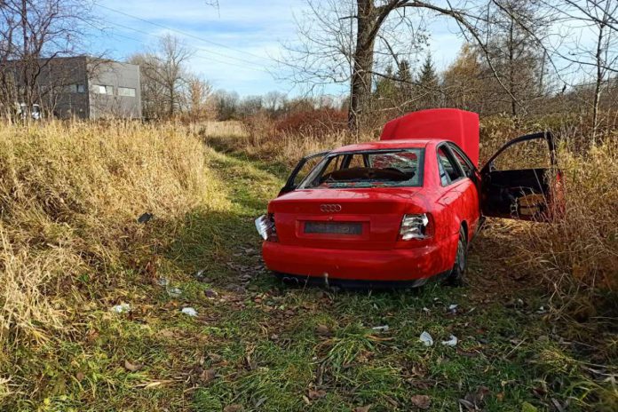 Porzucony samochód Przemysłowa