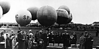 nad Mościcami balony latały