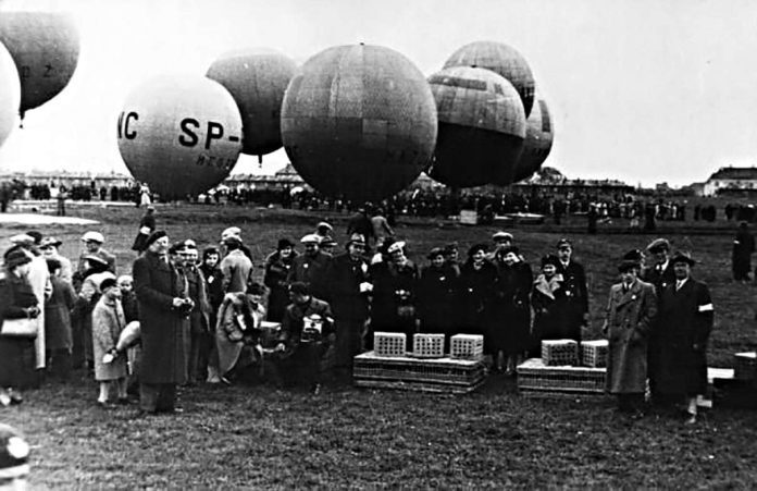 nad Mościcami balony latały