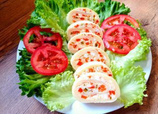 Rolada z żółtego sera