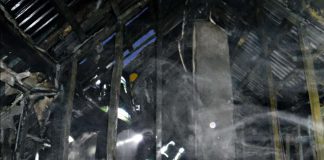 Łapanów - Pożar poddasza w budynku mieszkalnym