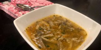 Flaczki z boczniaków