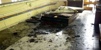 Pożar w kościele w Radgoszczy