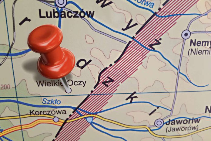 wojna blisko Polskiej granicy - mapa