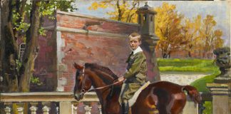 Roman Sanguszko na koniu