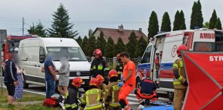 Brzozówka wypadek potrącenie