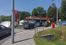 Protest kierowców na stacji Orlen przeciwko rosnącym cenom paliw