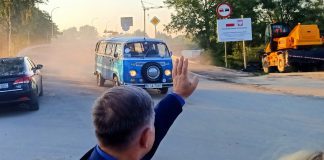 Otwarcie mostu w Ostrowie