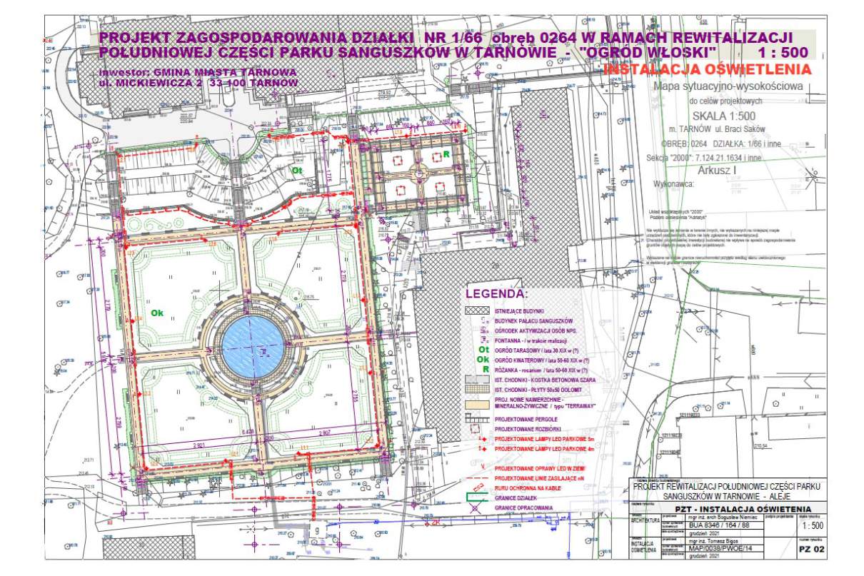 Projekt oświetlenia
