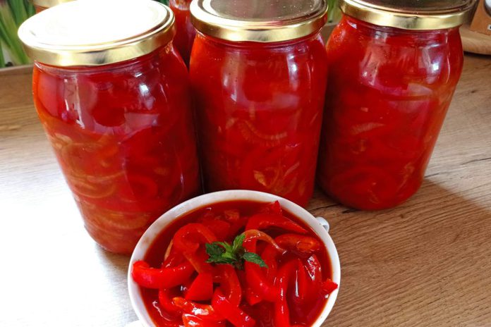 Papryka w keczupie na zimę