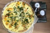 Tarta z kwiatami cukini