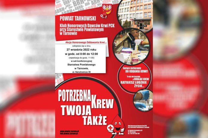 Zbiórka krwi przy Starostwie-Powiatowym