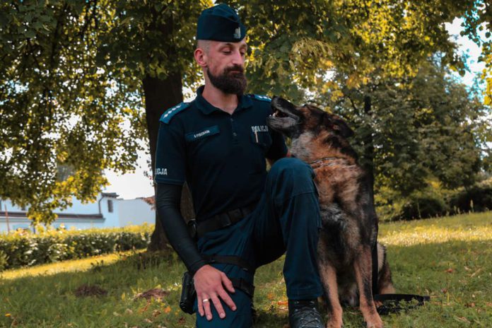 Czworonożny funkcjonariusz przechodzi na emeryturę