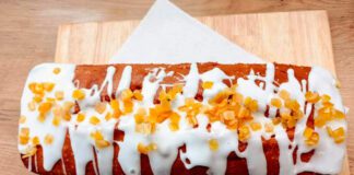 Keks z kandyzowaną skórką z pomarańczy