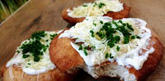 Langosze węgierski fast food