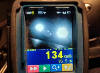 Łapanów 134 km h w obszarze zabudowanym