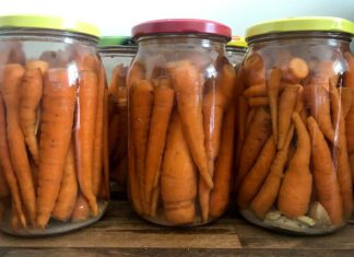 Kiszone marchewki z imbirem