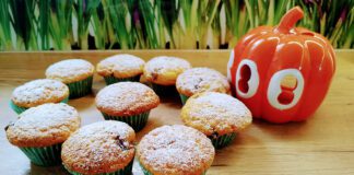 Muffiny dyniowe z mleczną czekoladą