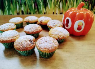 Muffiny dyniowe z mleczną czekoladą