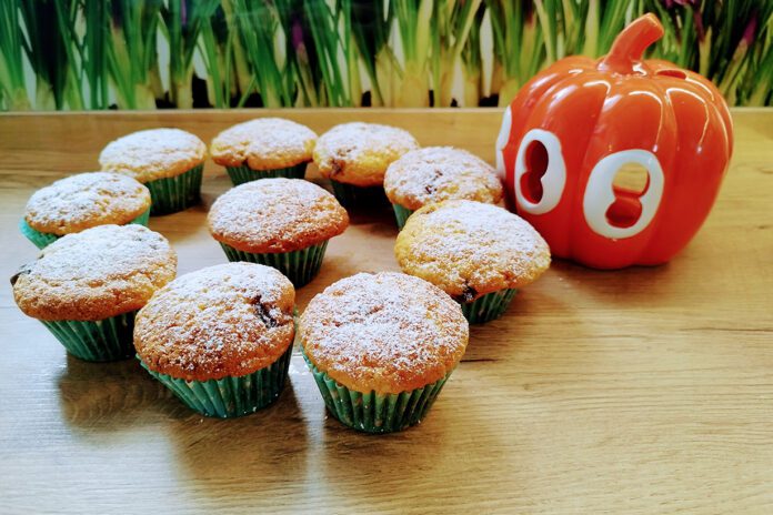 Muffiny dyniowe z mleczną czekoladą