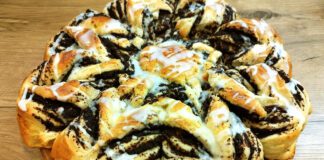 Drożdżowa gwiazda z makiem