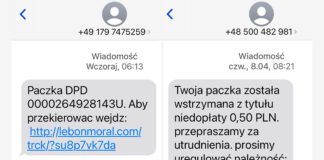 Uwaga na fałszywe SMSy