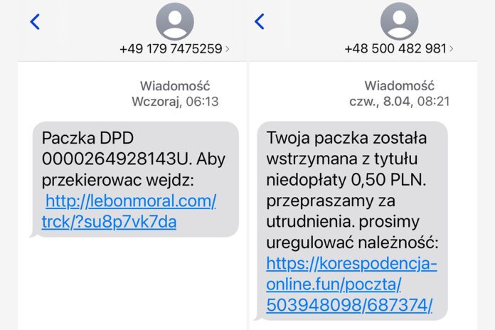 Uwaga na fałszywe SMSy