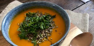 Krem z pomarańczowych warzyw