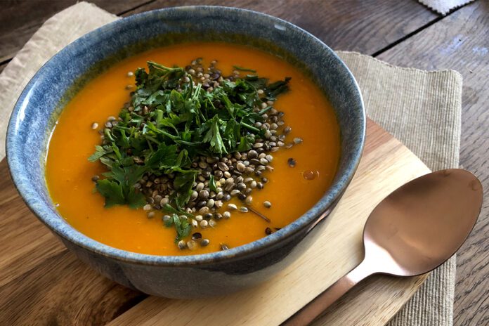 Krem z pomarańczowych warzyw