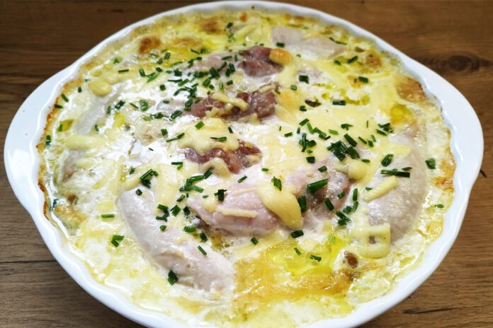 Schabowe ruloniki z pieczarkowym farszem