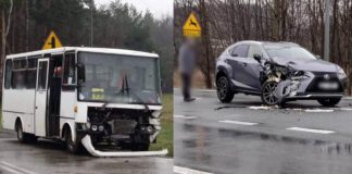 Pogórska Wola kolizja bus