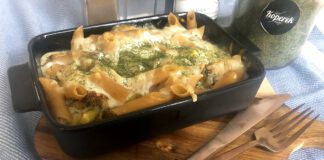 Zapiekanka makaronowa z brokułem