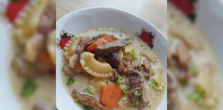 Zupa z suszonych grzybów