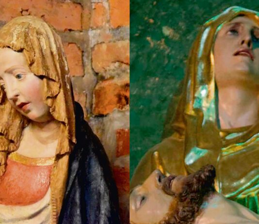 Matka Boska z martwym Jezusem na kolanach