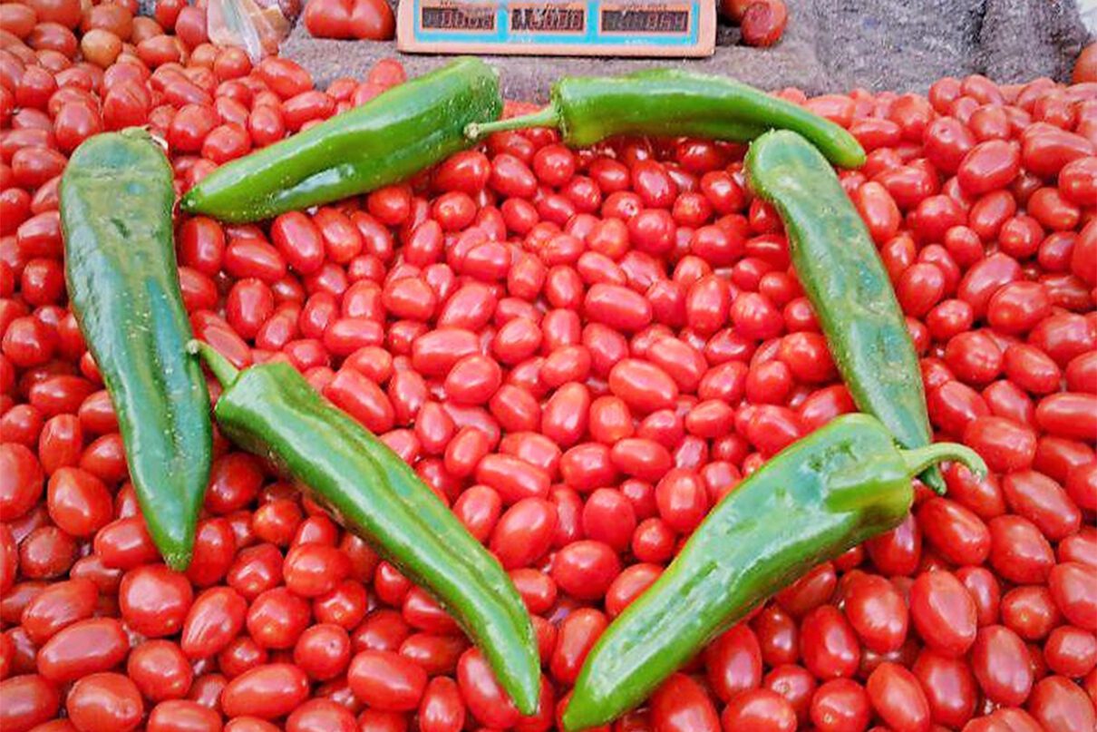 Symbol reprezentacji Maroka ułożony z warzyw