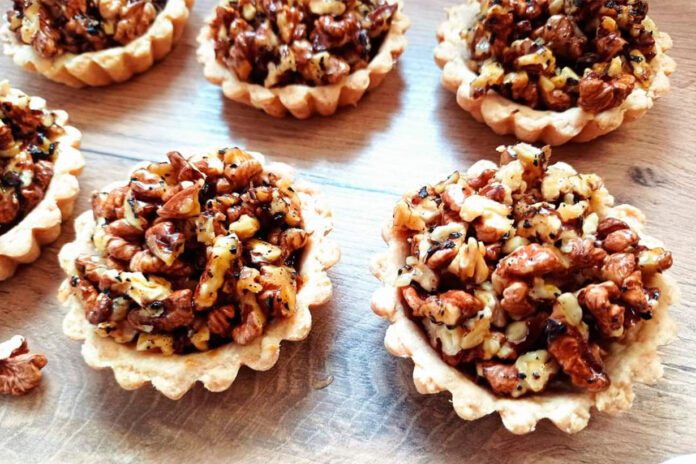 Tartaletki orzechowe z karmelem