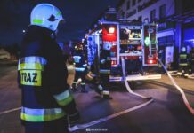 Pożar w sklepie spożywczym w Tuchowie