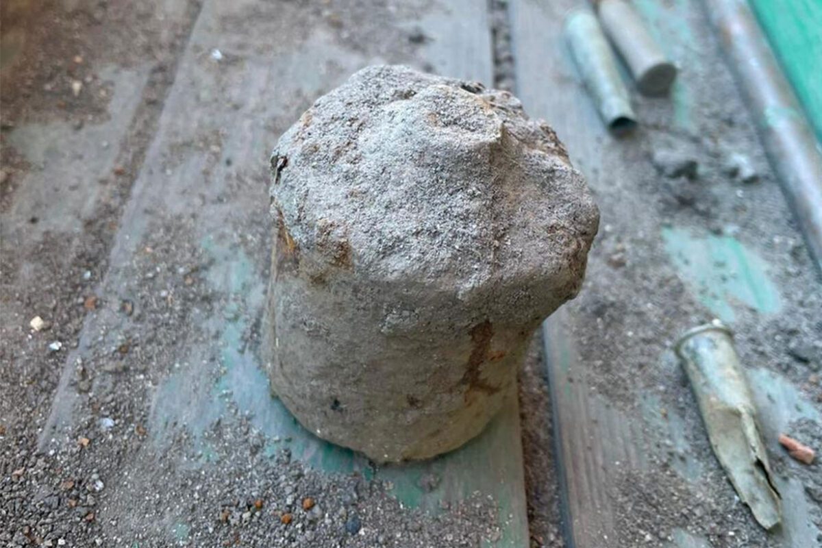 Amunicja w kuchence oraz mina z czasów wojny znalezione na terenie regionu tarnowskiego v 2