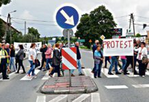 Sądeczanka przebiegnie przez oczyszczalnię - powiat brzeski- protest w Gnojniku