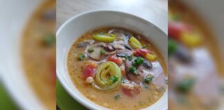 Zupa z mięsem mielonym