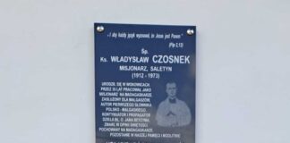 Misjonarz z Wokowic upamiętniony tablicą