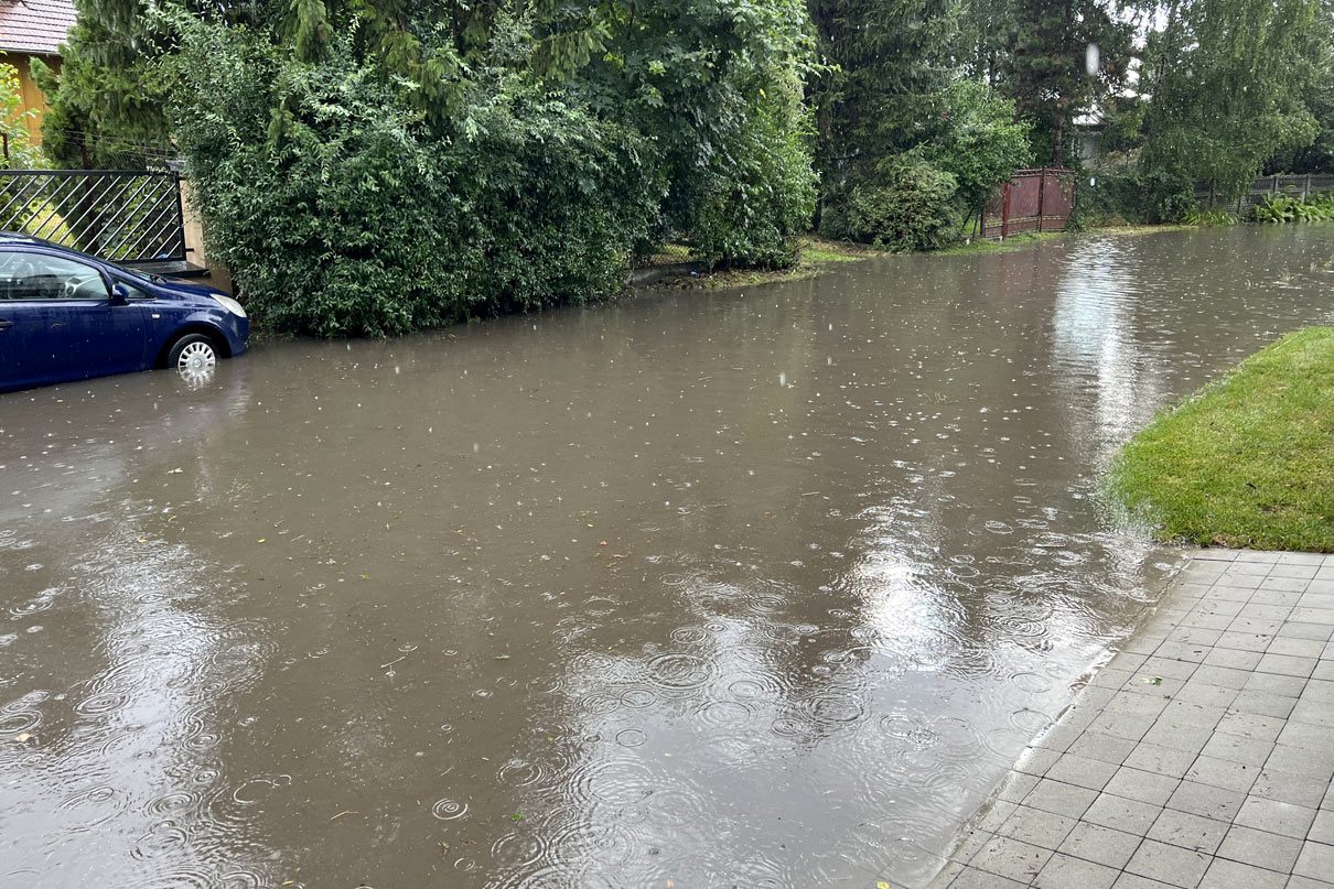 Woda na ul. Kościuszki