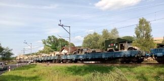 Pławna wojskowy pociąg