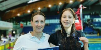 Maria Łakoma wraz ze swoją trenerką.