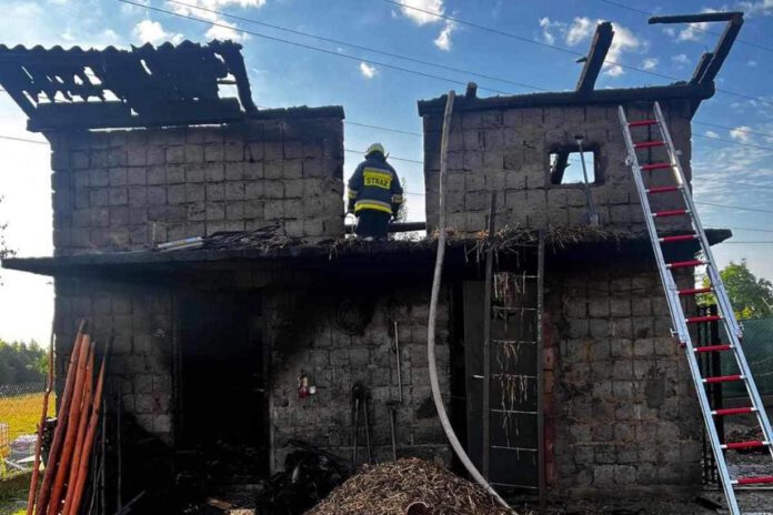 pożar Zbylitowska Góra