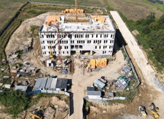 Bryła Komendy Policji w Brzesku gotowa