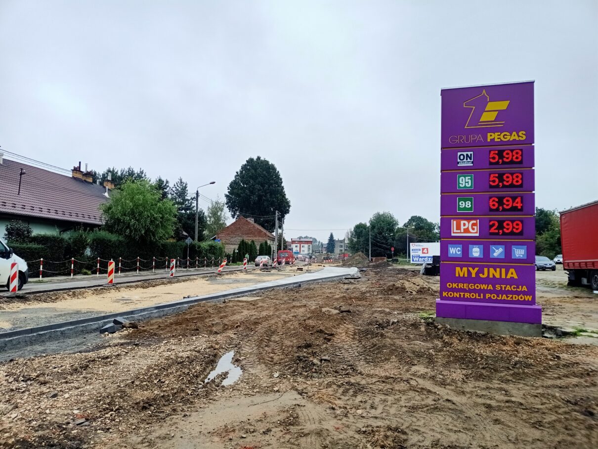 Stacja benzynowa przy ul. Braci Saków